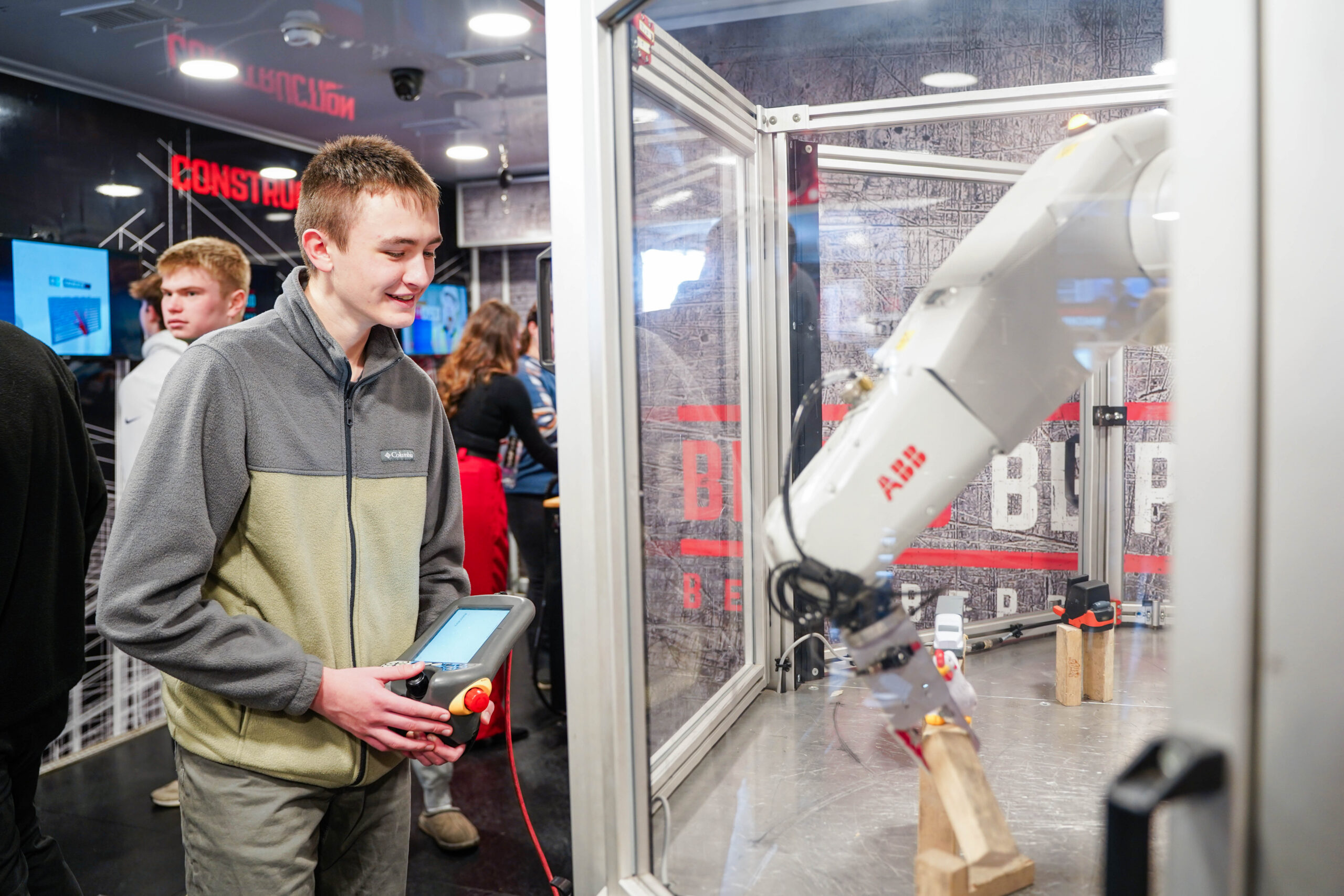 Student exploring a technical career with WareWorks